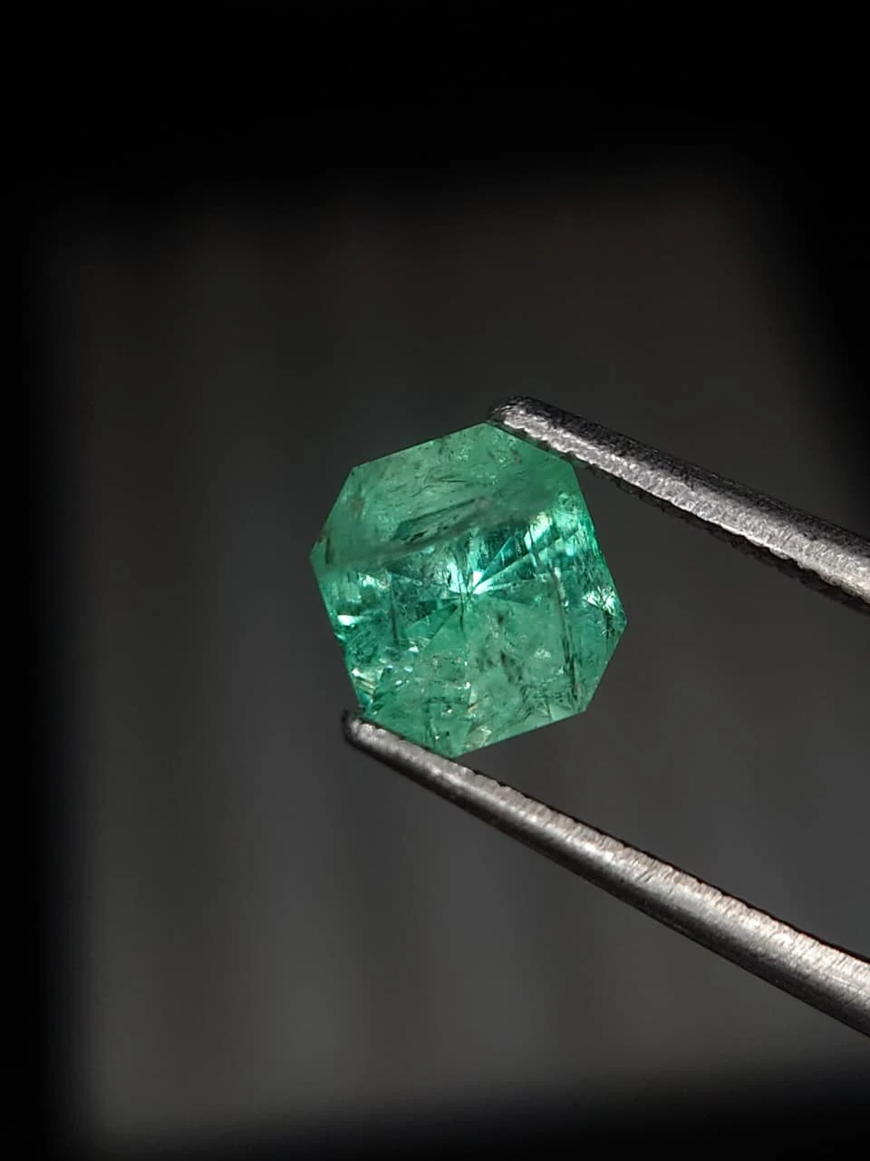 1.2ct Natural Radiant Faceted Emerald from Afghanistan — view 3
